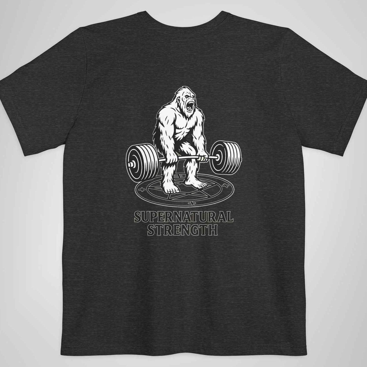 Lineart Bigfoot Deadlift Tee - Pocket Shirt - Cryptid Collection