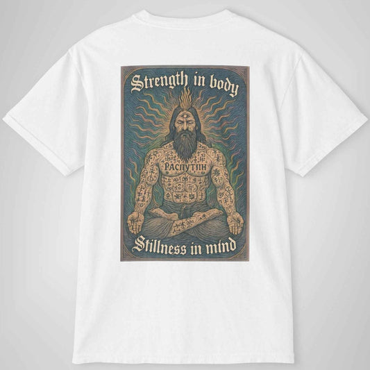 Strength in Body, Stillness in Mind - Occult Rasputin Meditation Shirt