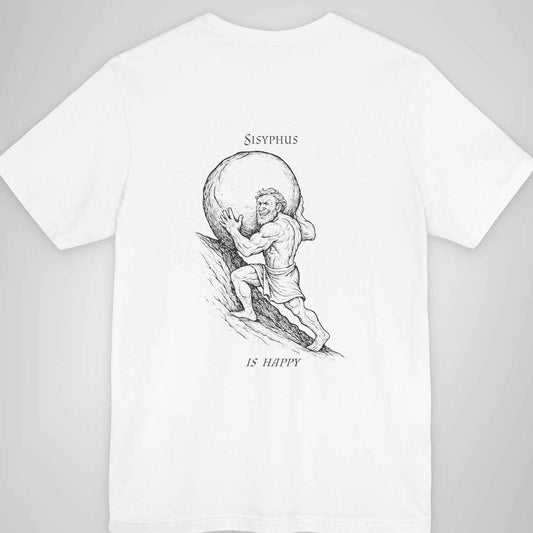 Sisyphus Is Happy - Mythical Strength Lineart Tee