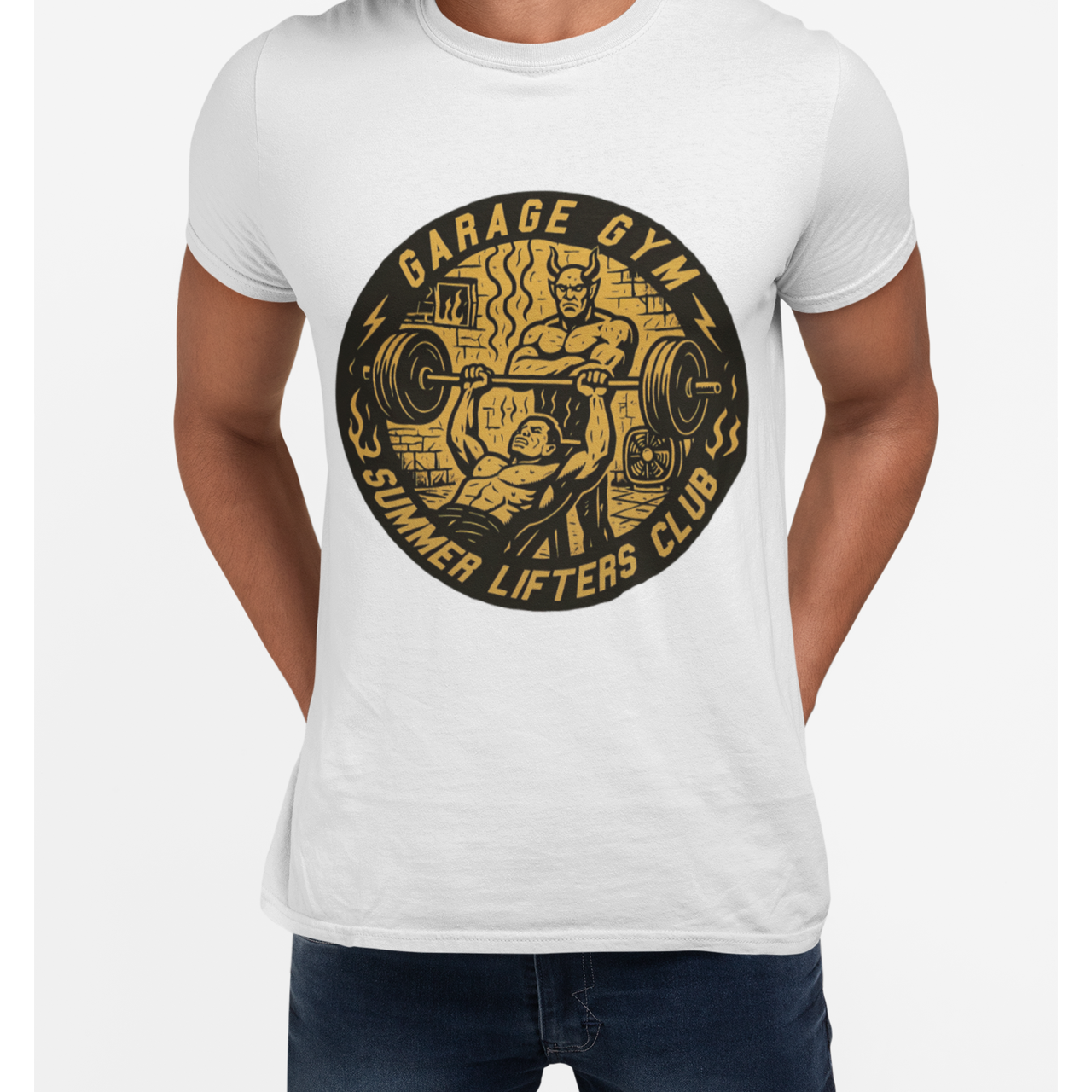 Garage Gym Summer Lifters Club T-Shirt