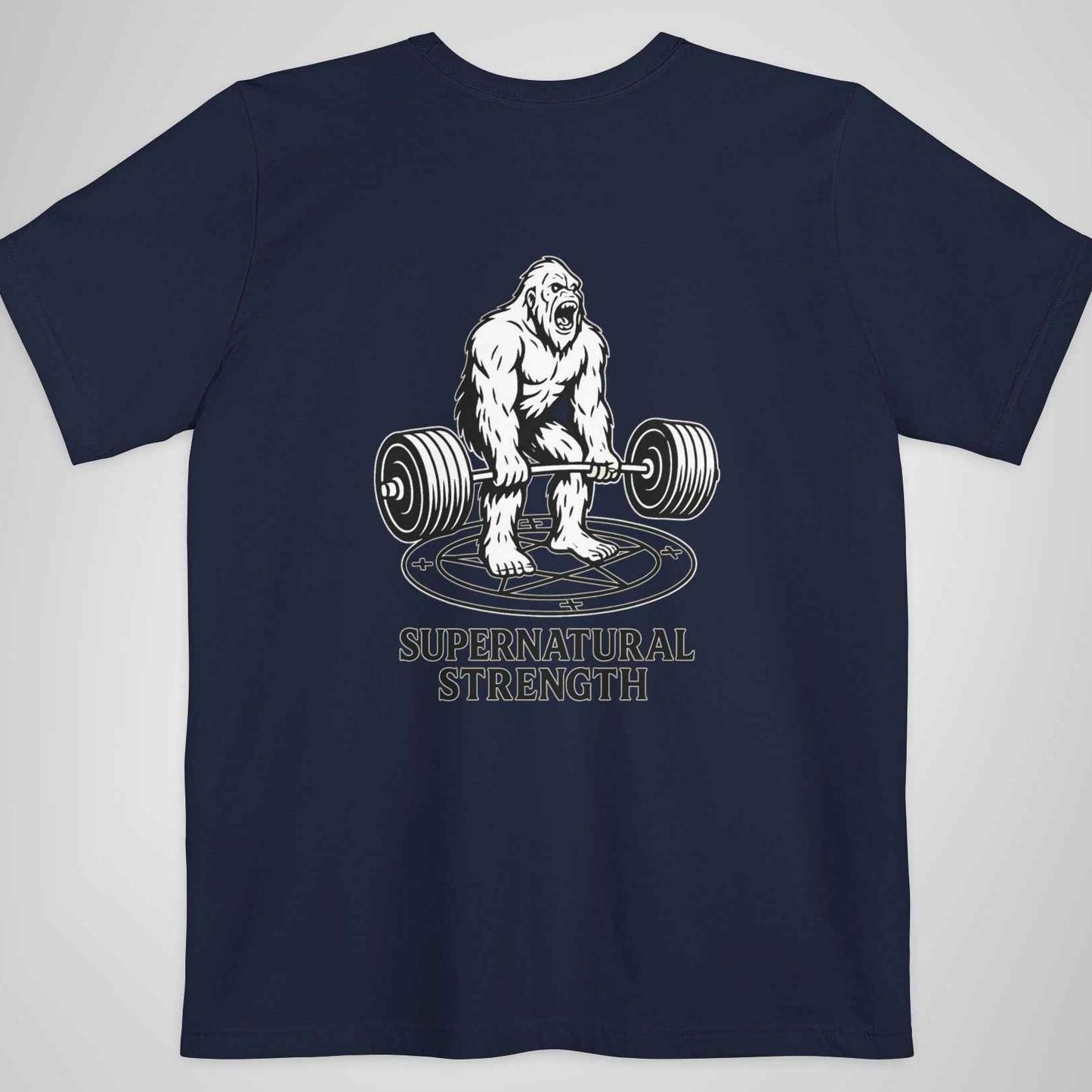 Lineart Bigfoot Deadlift Tee - Pocket Shirt - Cryptid Collection