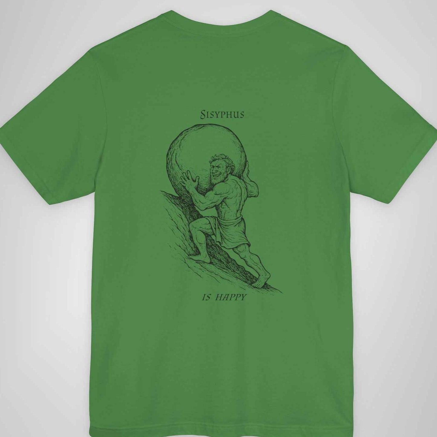 Sisyphus Is Happy - Mythical Strength Lineart Tee