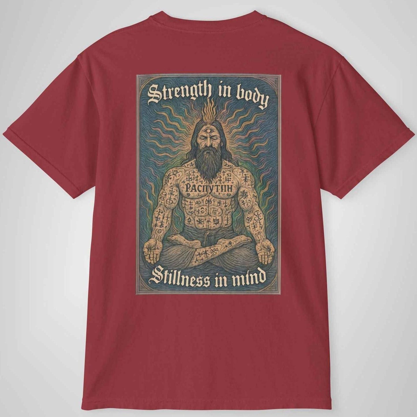 Strength in Body, Stillness in Mind - Occult Rasputin Meditation Shirt
