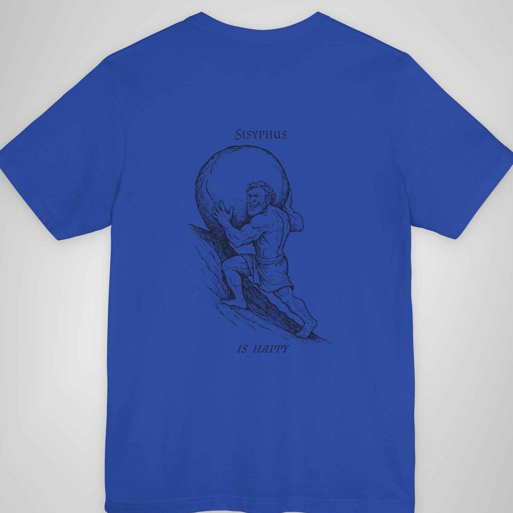 Sisyphus Is Happy - Mythical Strength Lineart Tee