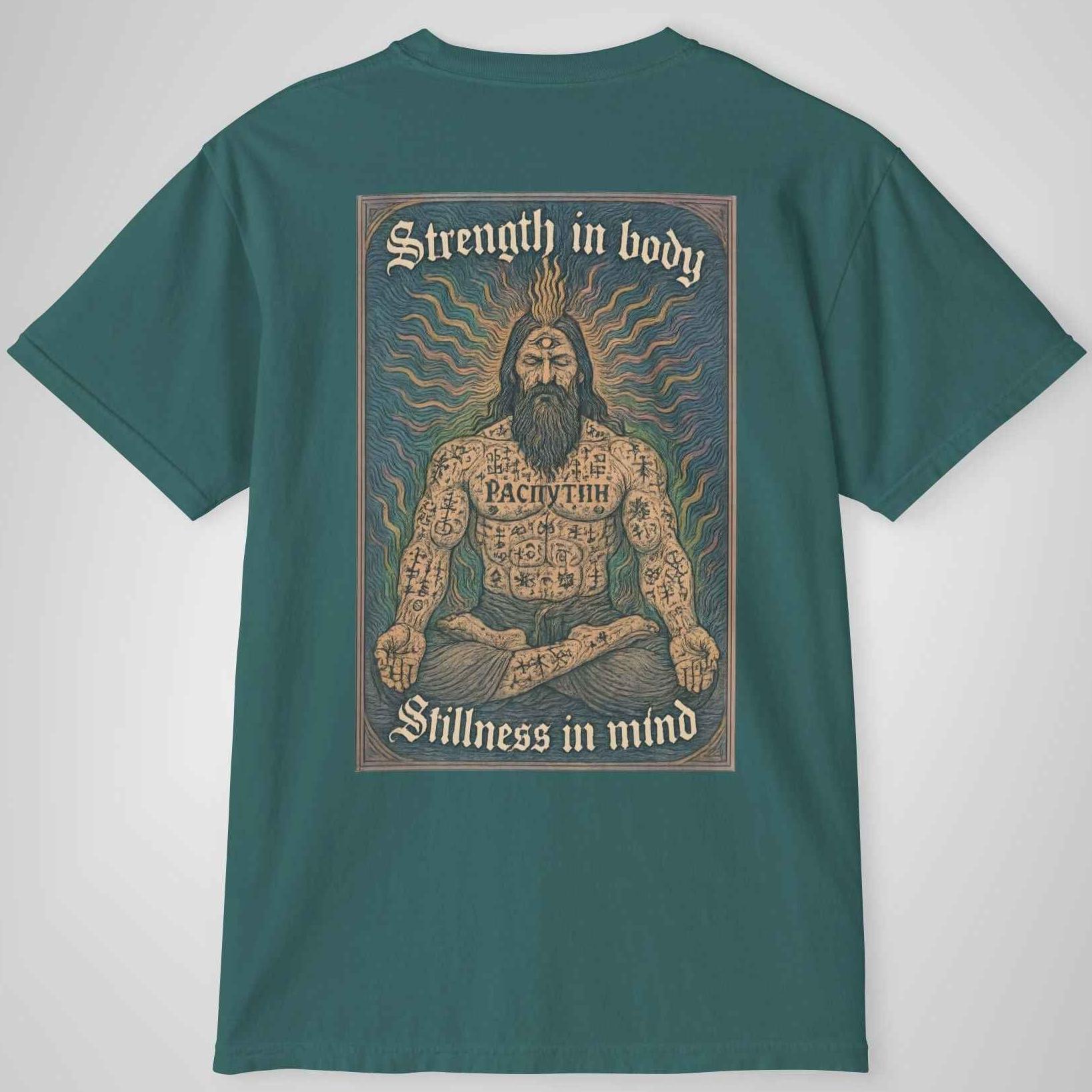 Strength in Body, Stillness in Mind - Occult Rasputin Meditation Shirt