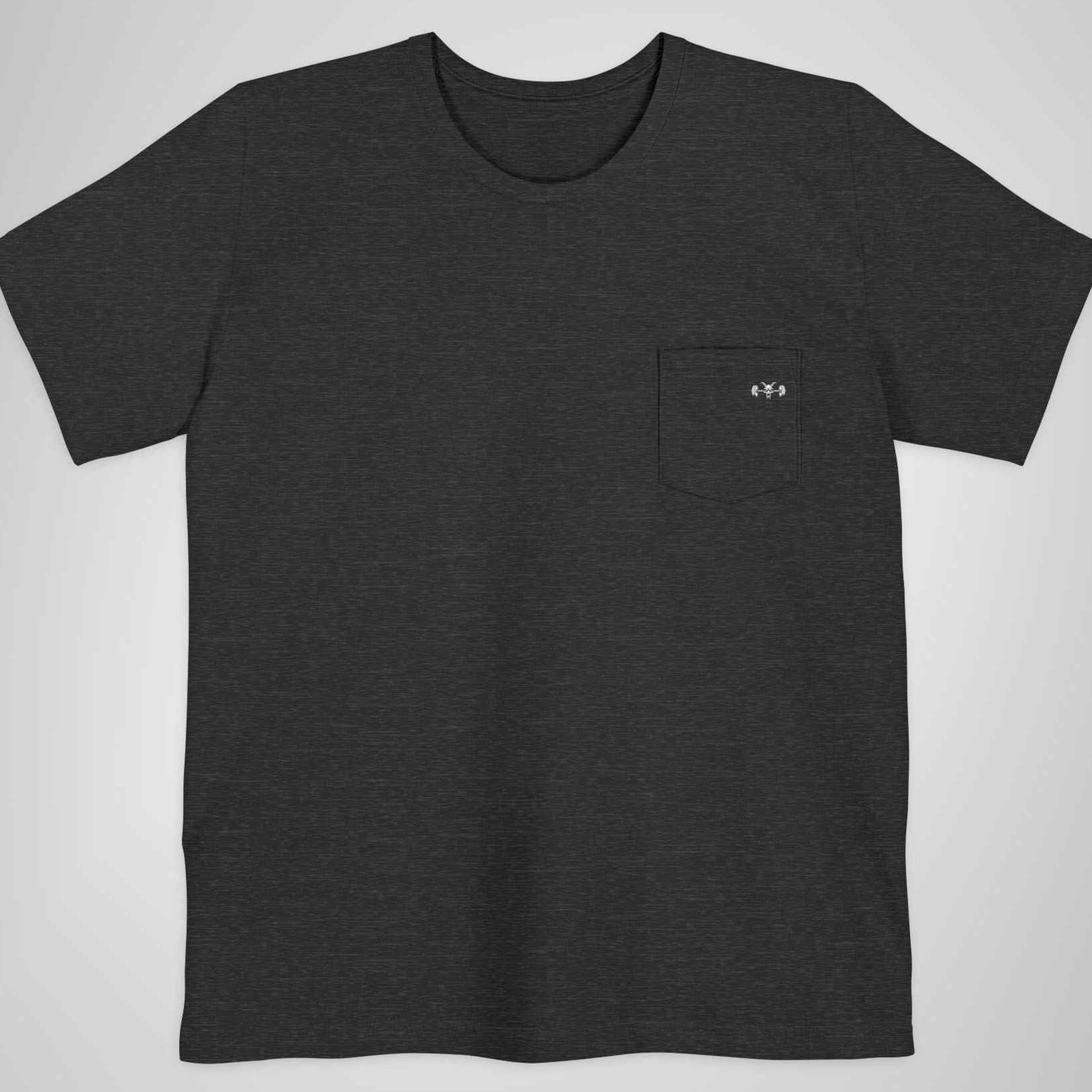 Lineart Bigfoot Deadlift Tee -  Pocket Shirt - Cryptid Collection