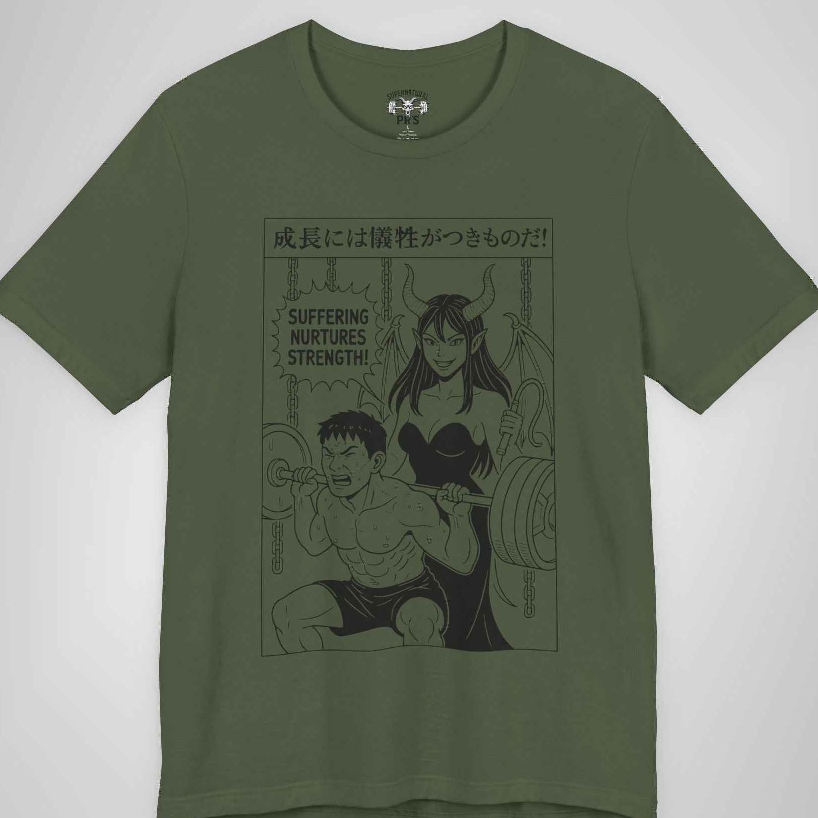 Suffering Nurtures Strength - Manga Gym Graphic Tee